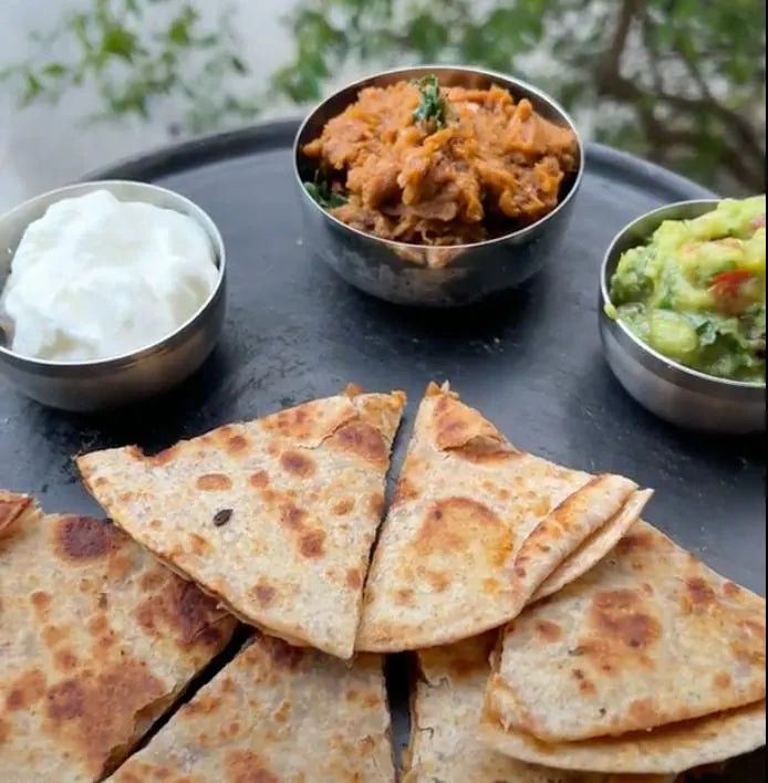 Baingan Bhartha Quesedillas - Instanly Yours