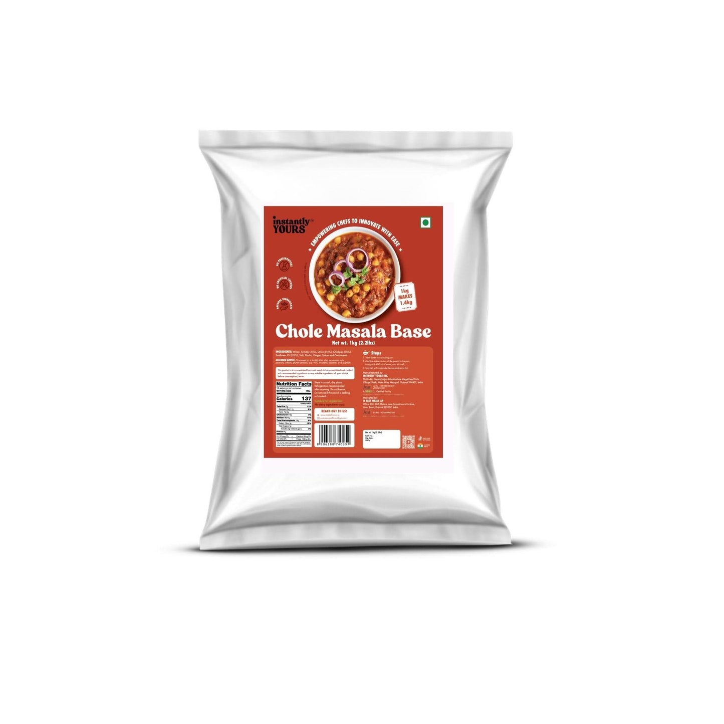 Chole Chana Masala Base - Instanly Yours